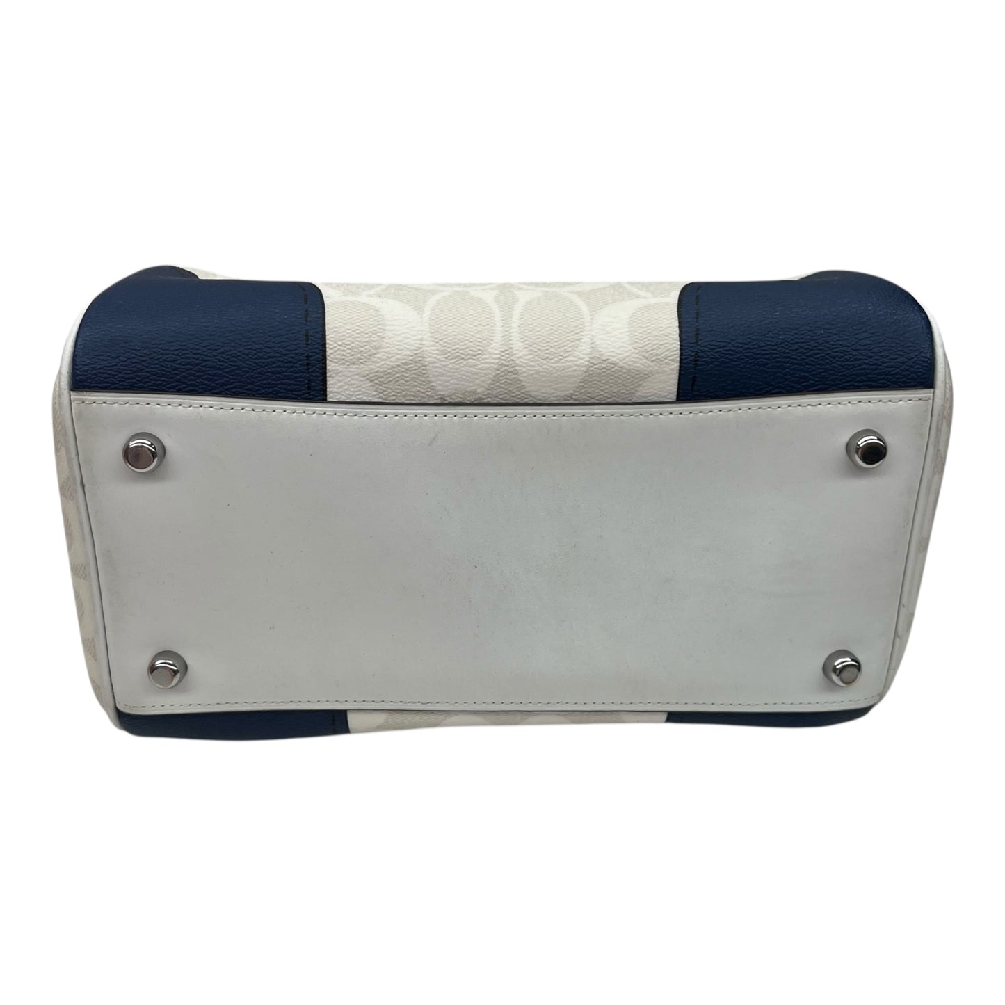 Handbag Designer By Coach In Cream, Size:Medium