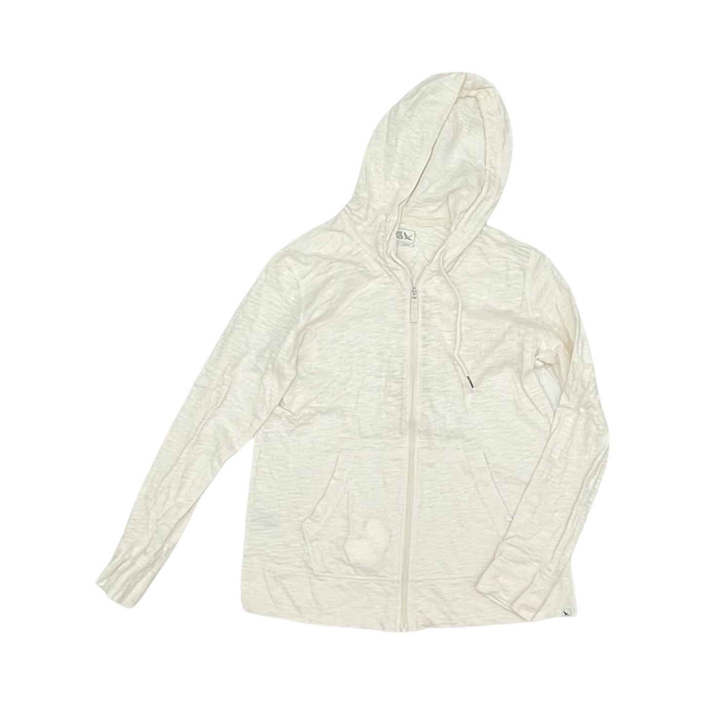Sweatshirt Hoodie By Eddie Bauer In Cream, Size:M