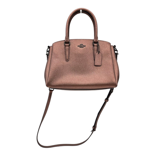 Handbag Designer By Coach In Maroon, Size:Small