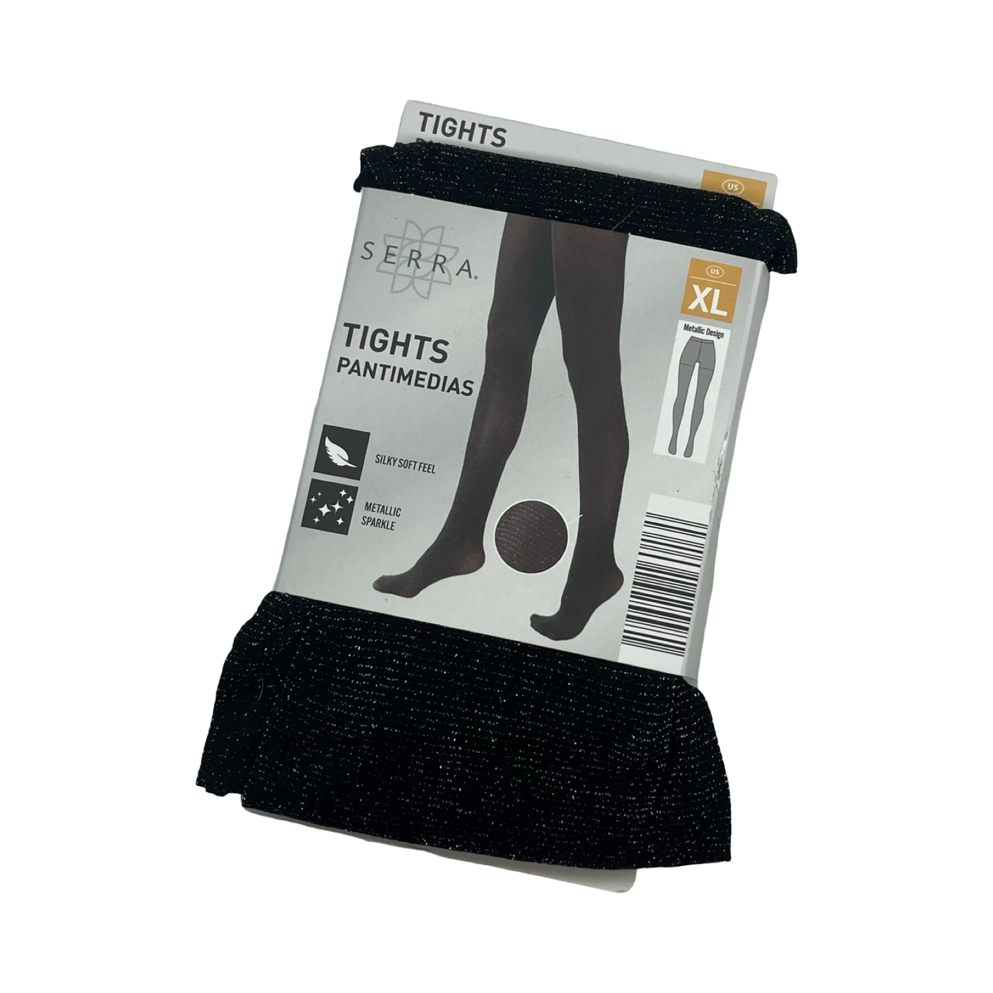 Tights By Serra In Black, Size:Xl