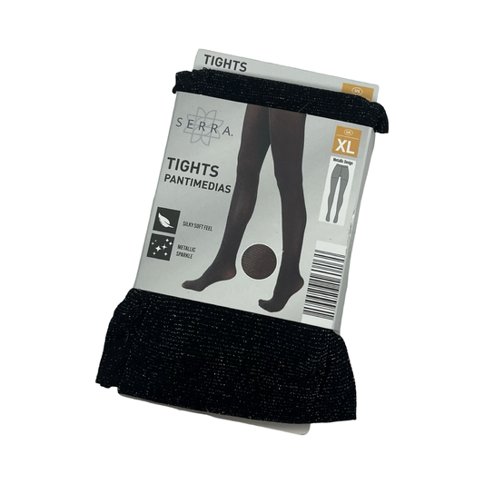 Tights By Serra In Black, Size:Xl