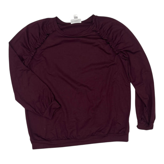 Mat Top Ls By Motherhood In Maroon, Size:M