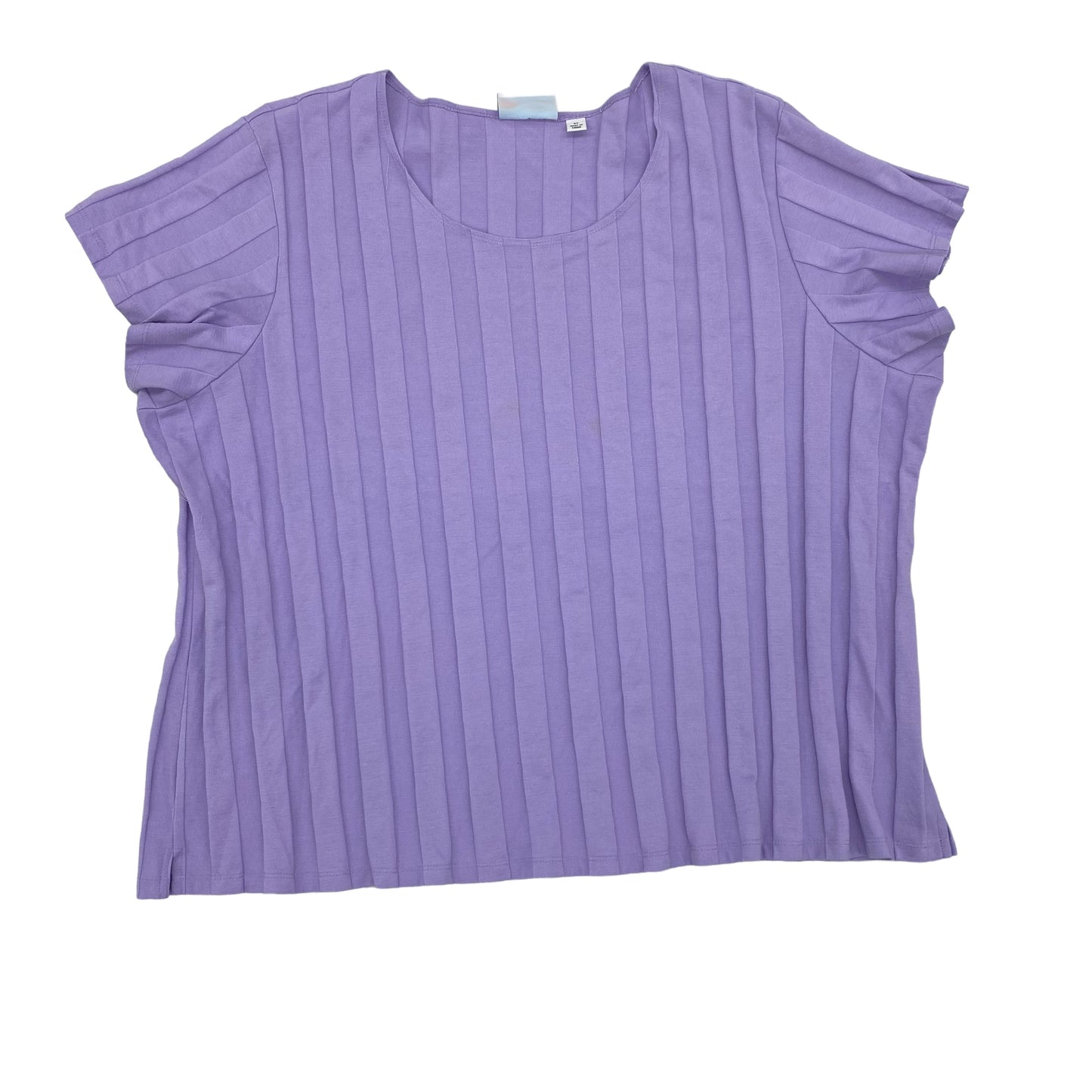 PURPLE DENIM AND COMPANY TOP SS BASIC, Size 3X