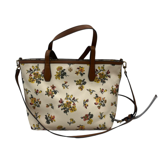 Handbag Designer By Tory Burch In Floral Print, Size:Medium