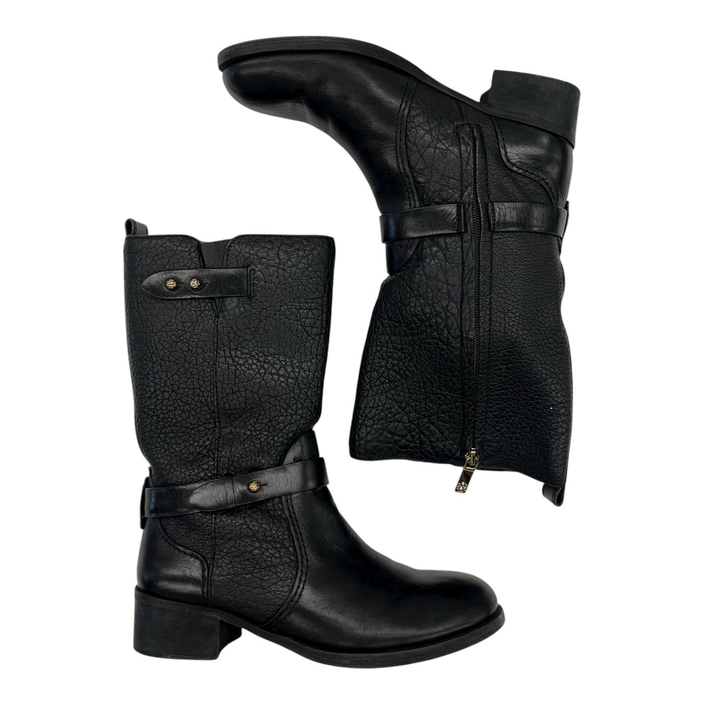 Boots Designer By Tory Burch In Black, Size:8.5