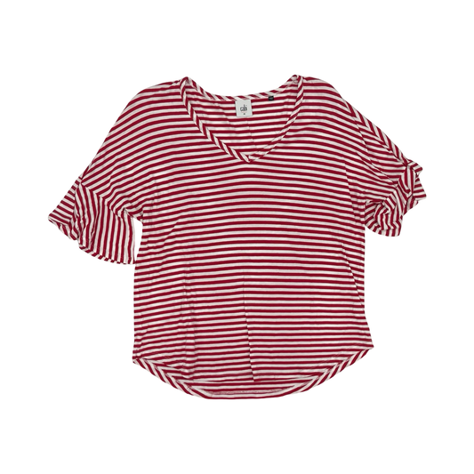 Top Ss By Cabi In Red & White, Size:M