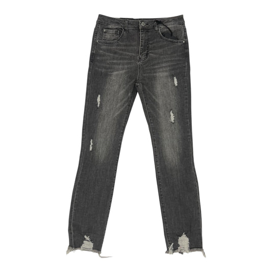 Jeans Skinny By Risen In Black Denim, Size:8