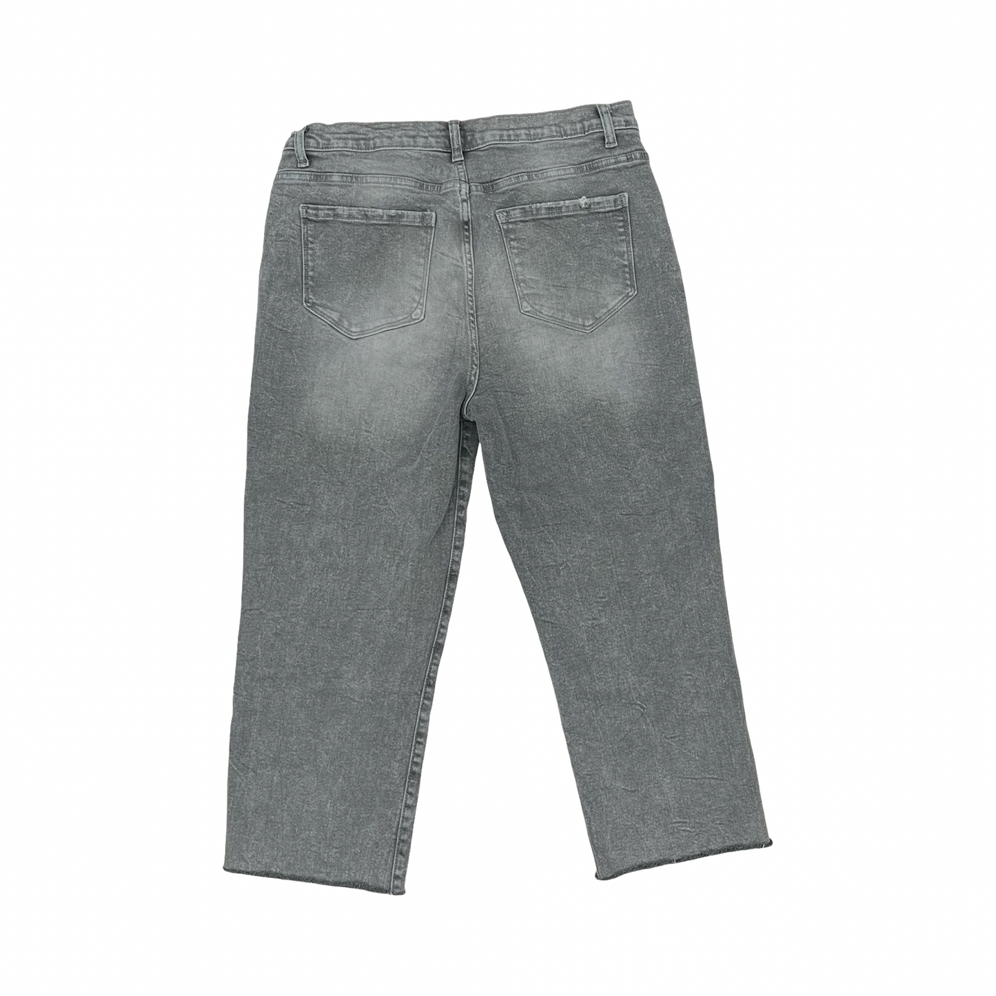 Jeans Straight By Kensie In Grey Denim, Size:14