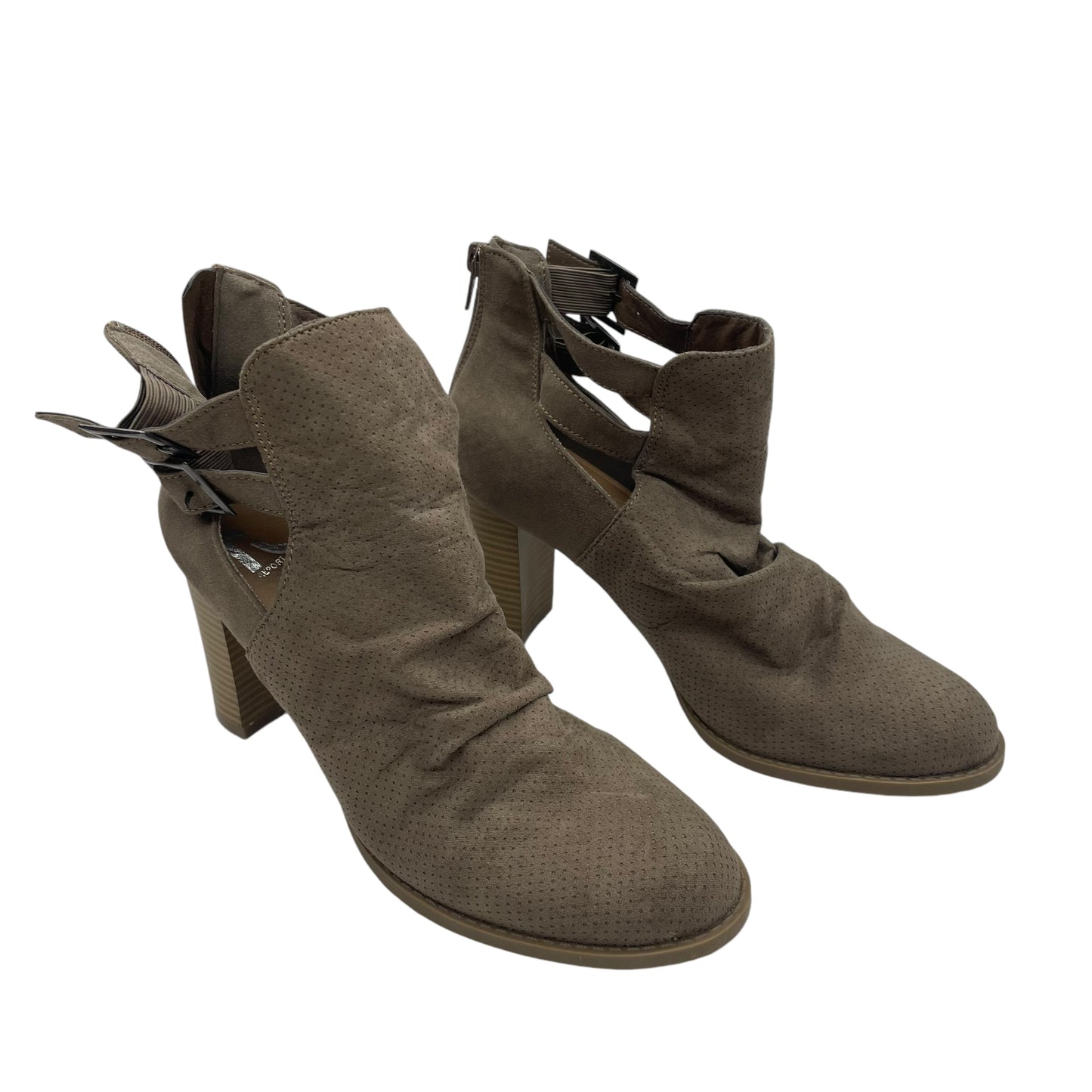 Boots Ankle Heels By Report In Taupe, Size:7.5