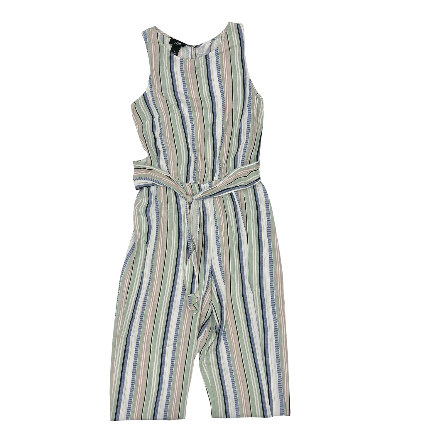 Jumpsuit By Agb In Blue & Green, Size:M