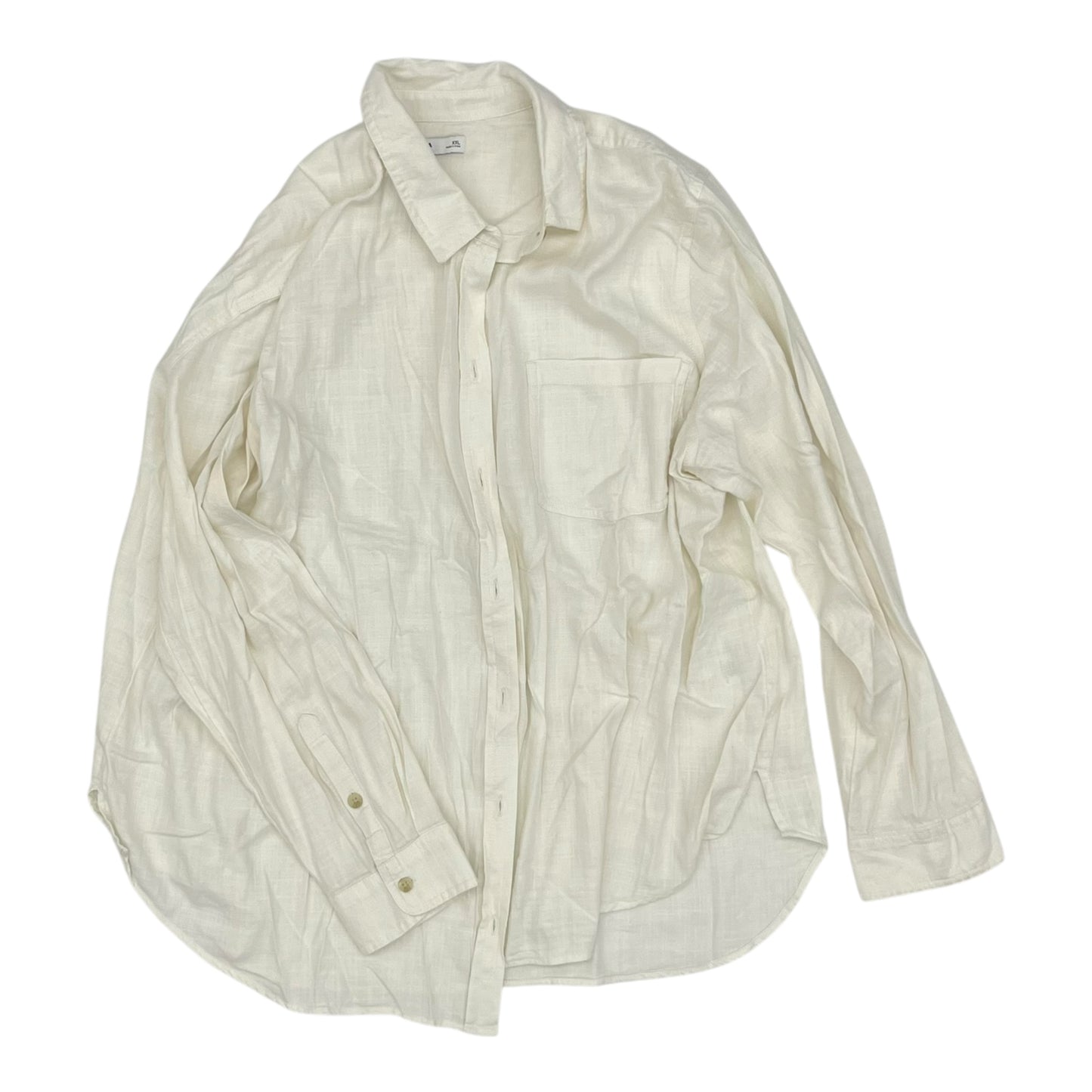 Top Ls By Sonoma In Cream, Size:Xxl