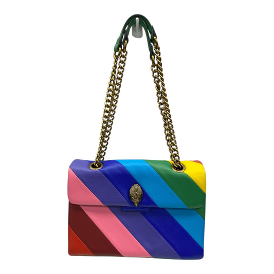 Crossbody Designer By Kurt Geiger In Rainbow Print, Size:Large
