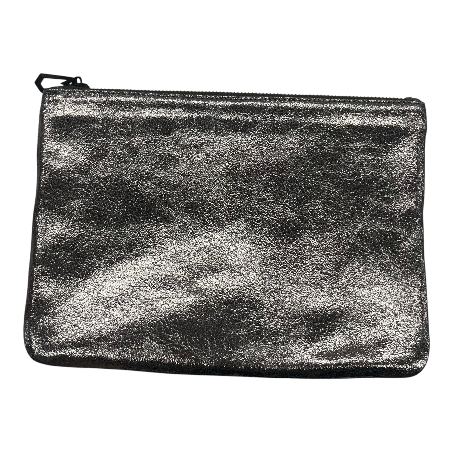 Makeup Bag Designer By Neiman Marcus In Silver, Size:Medium