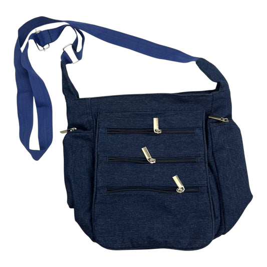 Crossbody By Clothes Mentor In Navy, Size:Medium