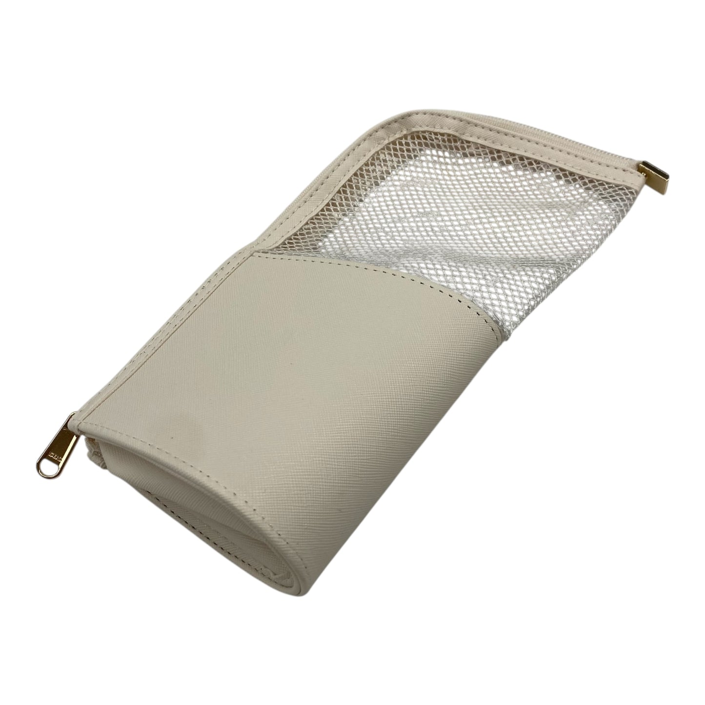 Makeup Bag By Clothes Mentor In Cream, Size:Small