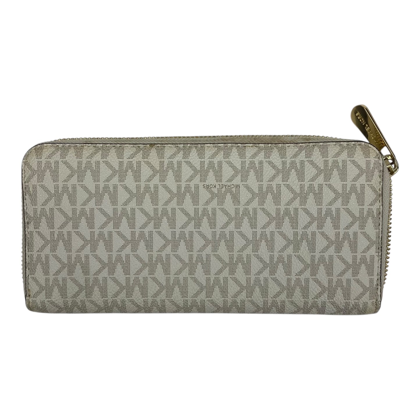 Wallet Designer By Michael Kors In Cream, Size:Medium