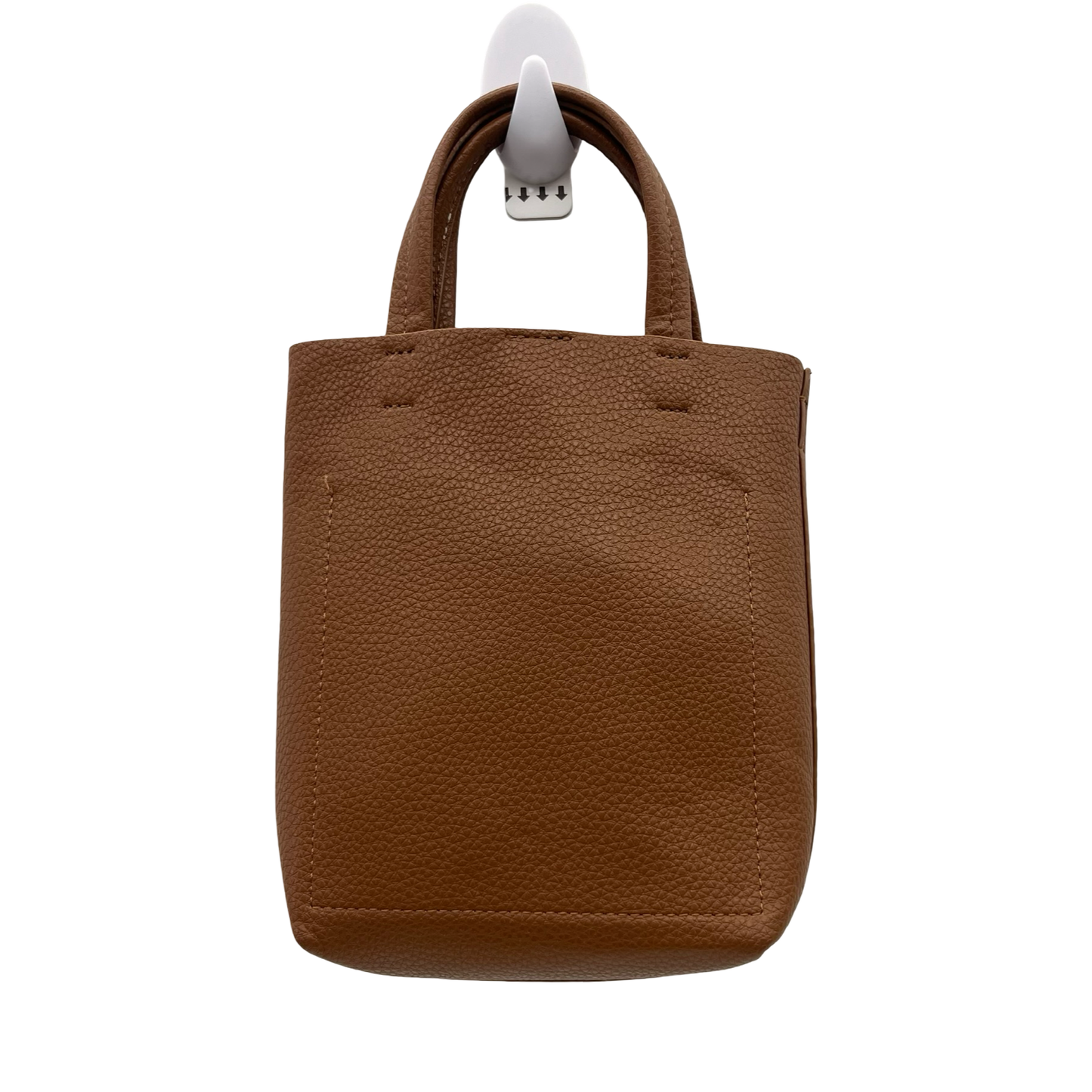 Handbag Leather By Lands End In Brown, Size:Small