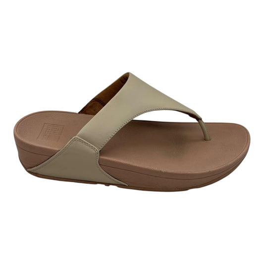 Sandals Flip Flops By Clothes Mentor In Cream, Size:8.5