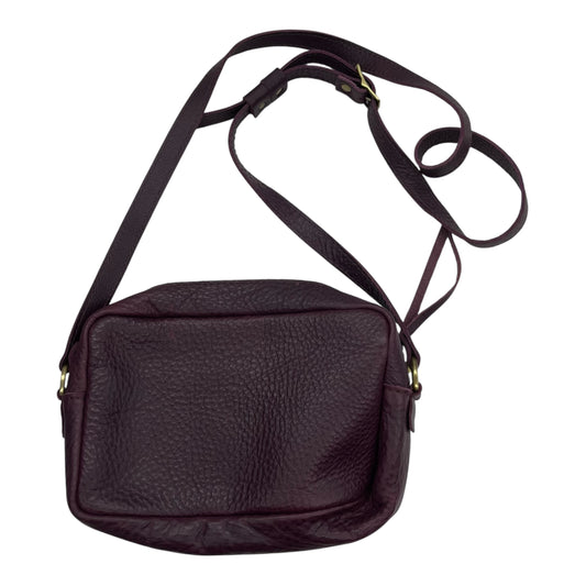 Crossbody Leather By Portland Leather In Purple, Size:Medium