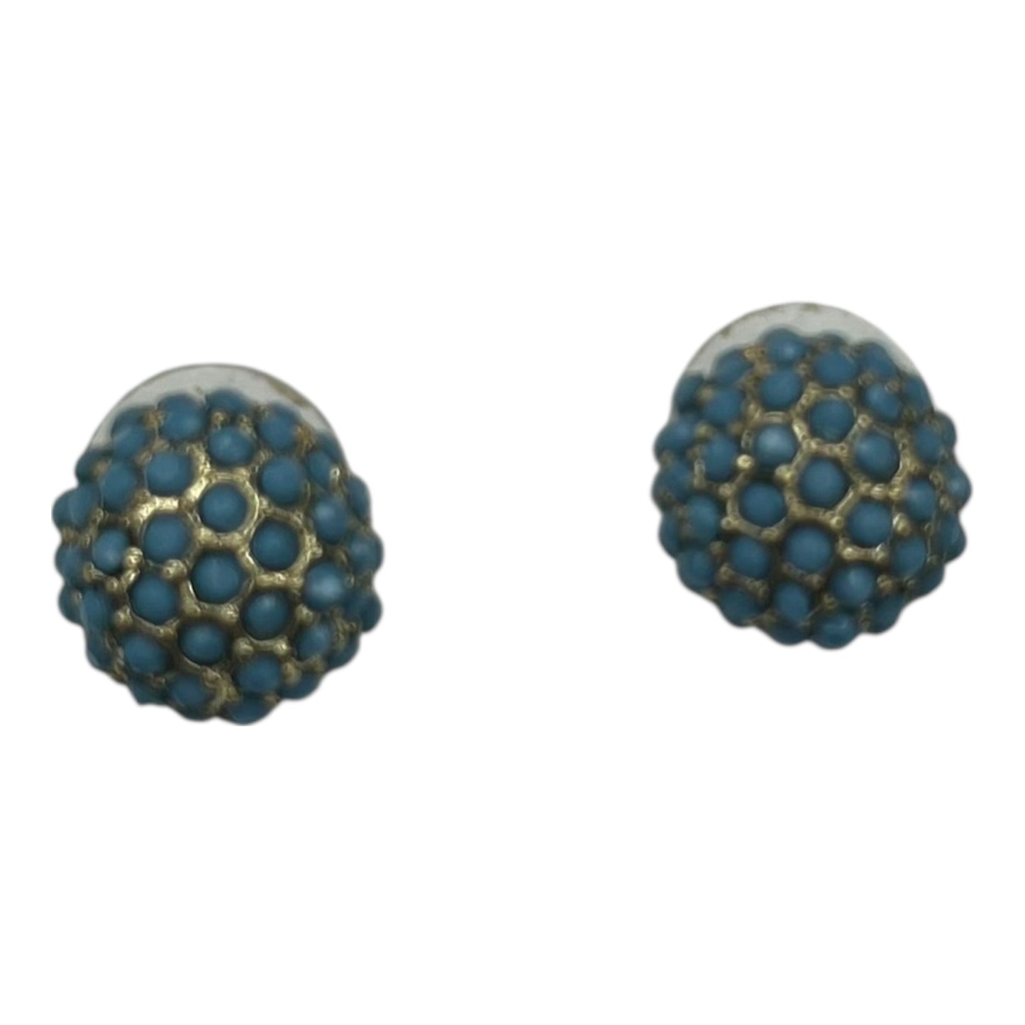 Earrings Stud By Clothes Mentor In Blue & Gold