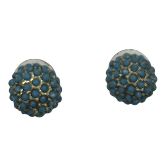 Earrings Stud By Clothes Mentor In Blue & Gold