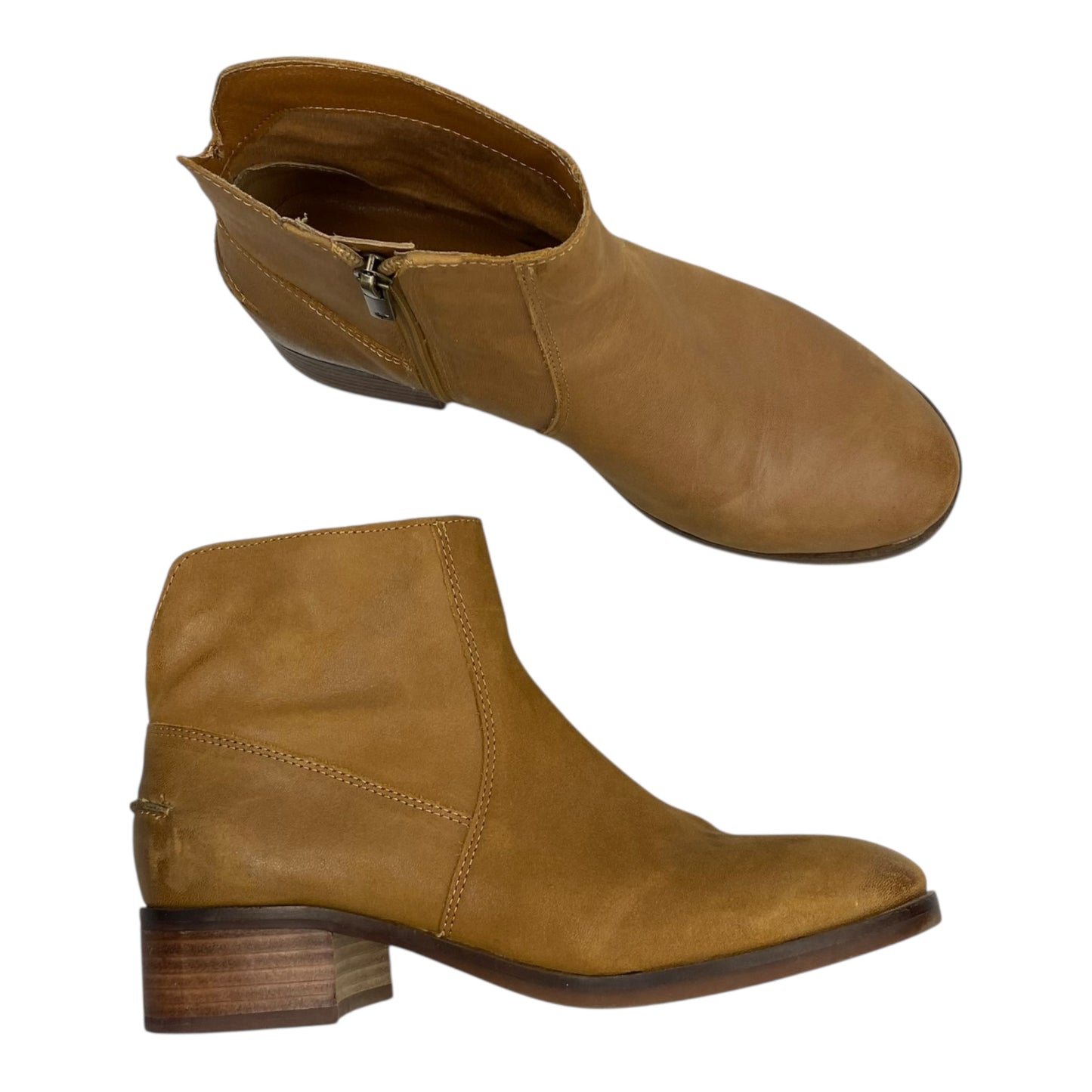 Boots Leather By Lucky Brand In Brown, Size:7.5