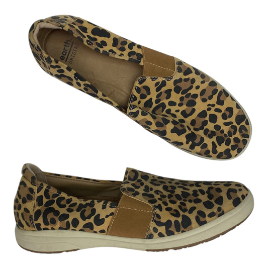 Shoes Flats By Earth In Animal Print, Size:9.5