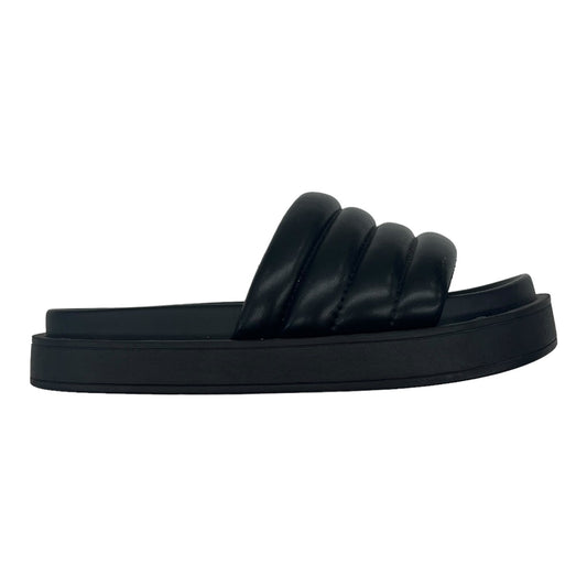 BLACK SANDALS FLATS by MIA Size:6