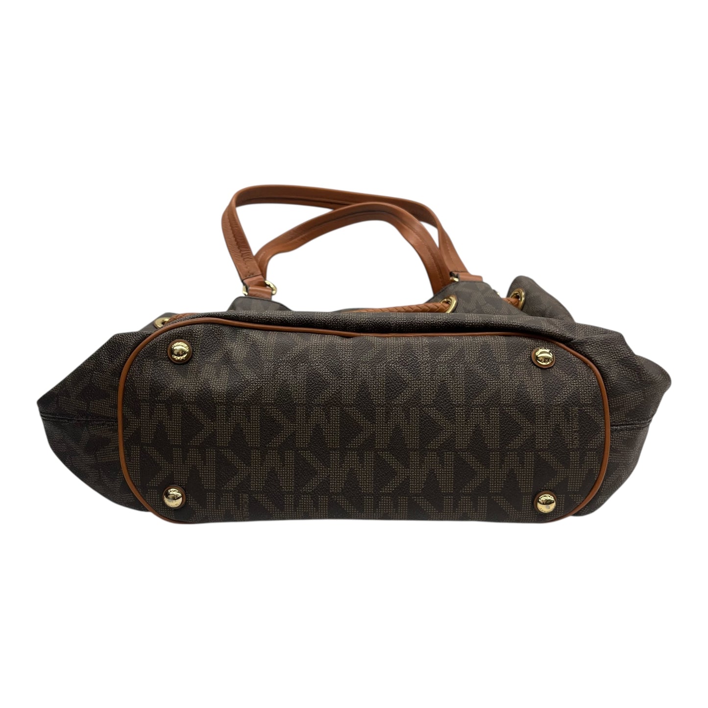 Handbag Designer By Michael Kors In Brown, Size:Large