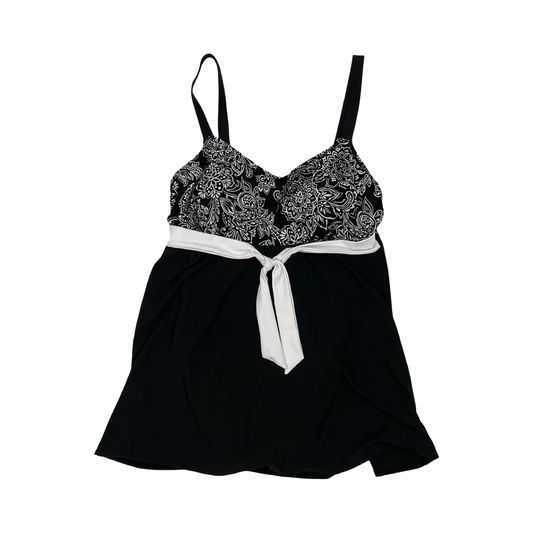 Swimsuit By Clothes Mentor In Black & White, Size:M