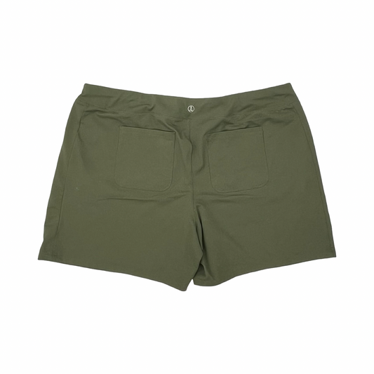 Athletic Shorts By Lands End In Green, Size:3X