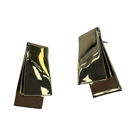 Earrings Hoop By Clothes Mentor In Gold