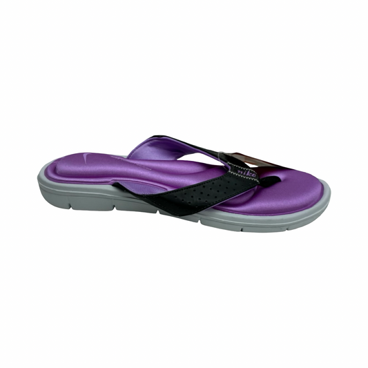 Sandals Flip Flops By Nike In Black & Purple, Size:9
