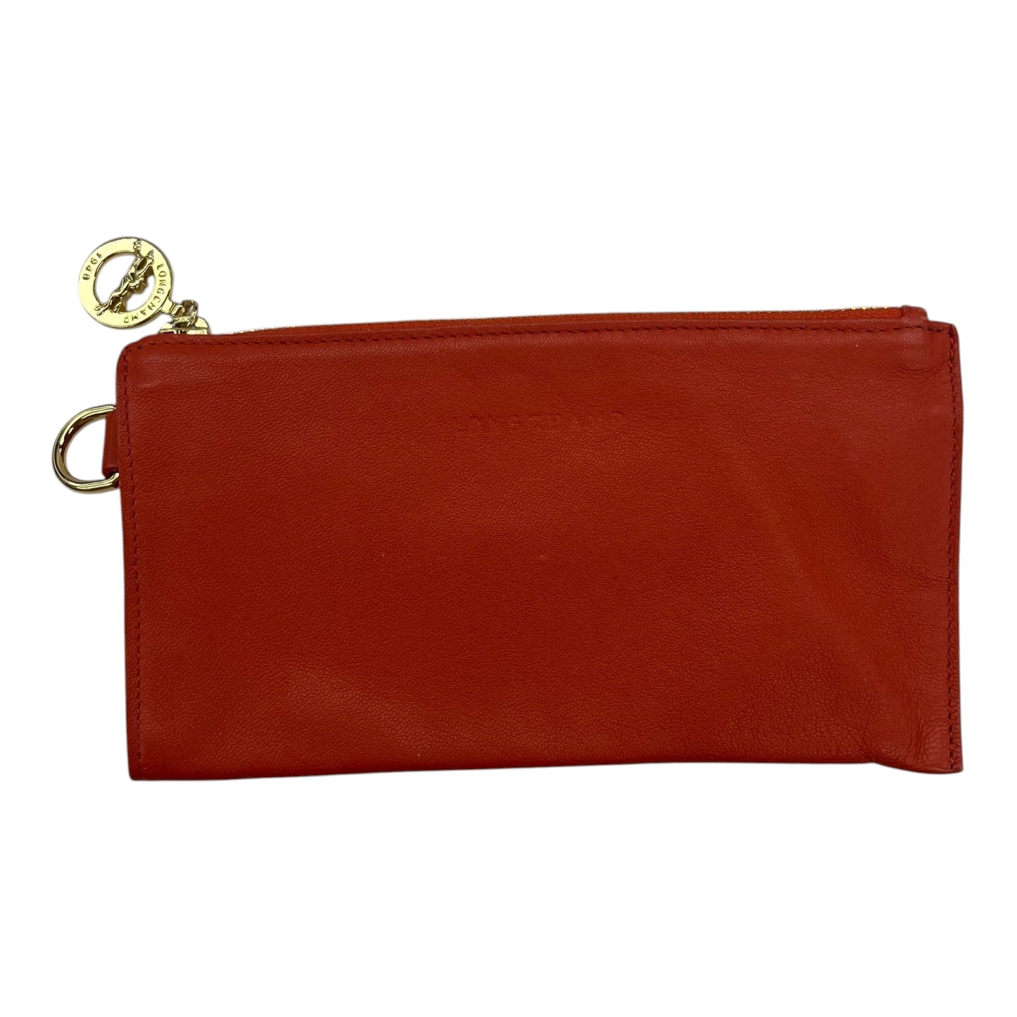 Wallet Designer By Longchamp In Orange, Size:Medium