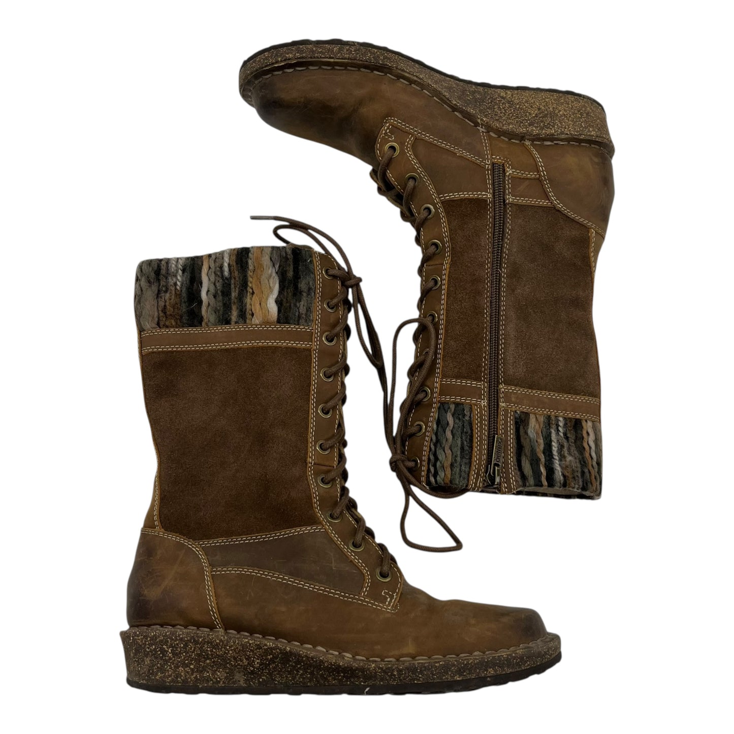 Boots Mid-Calf Flats By Aetrex In Brown, Size:7