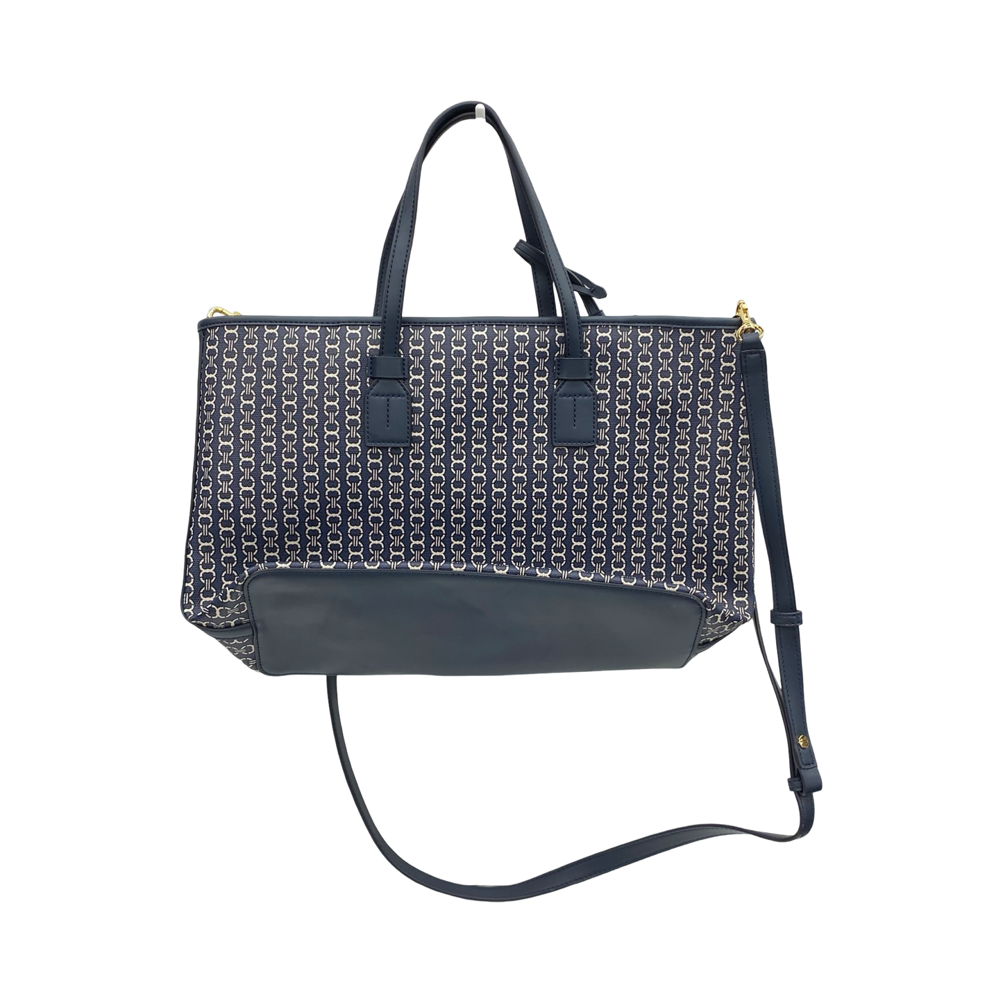 Handbag Designer By Tory Burch In Navy, Size:Medium