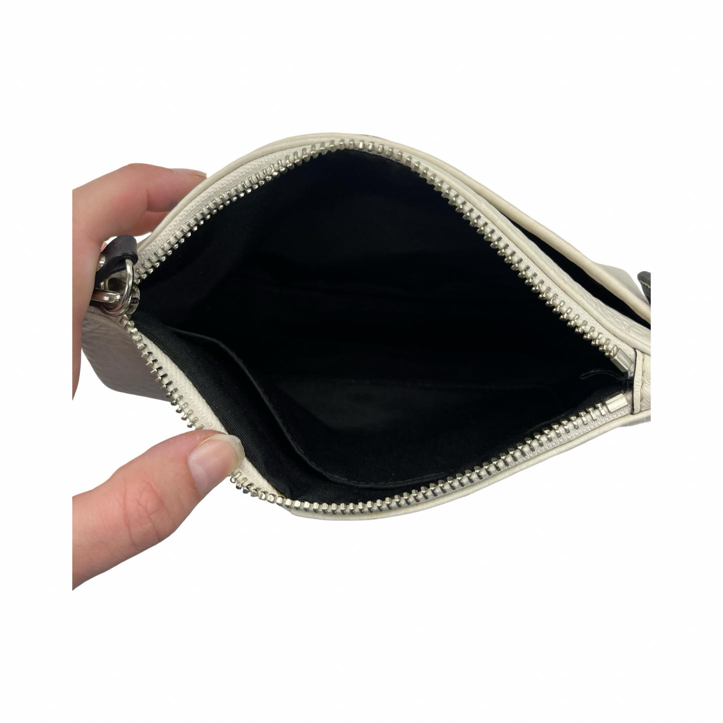 Wristlet Designer By Coach In Cream, Size:Large