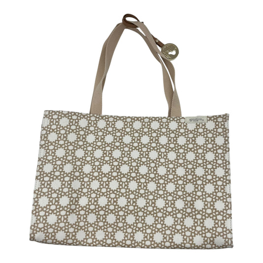 Tote By Clothes Mentor In Cream & Tan, Size:Medium