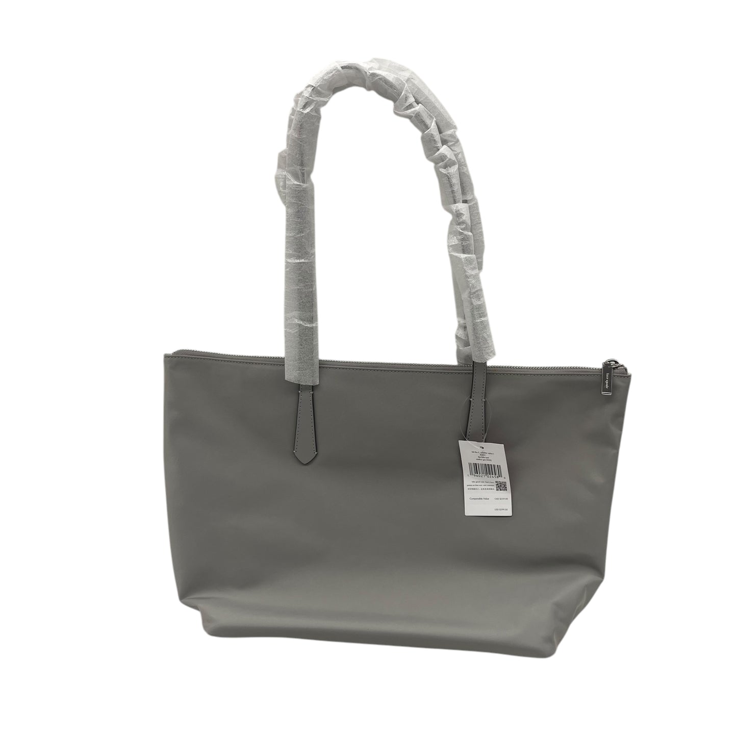 Tote Designer By Kate Spade In Grey, Size:Medium