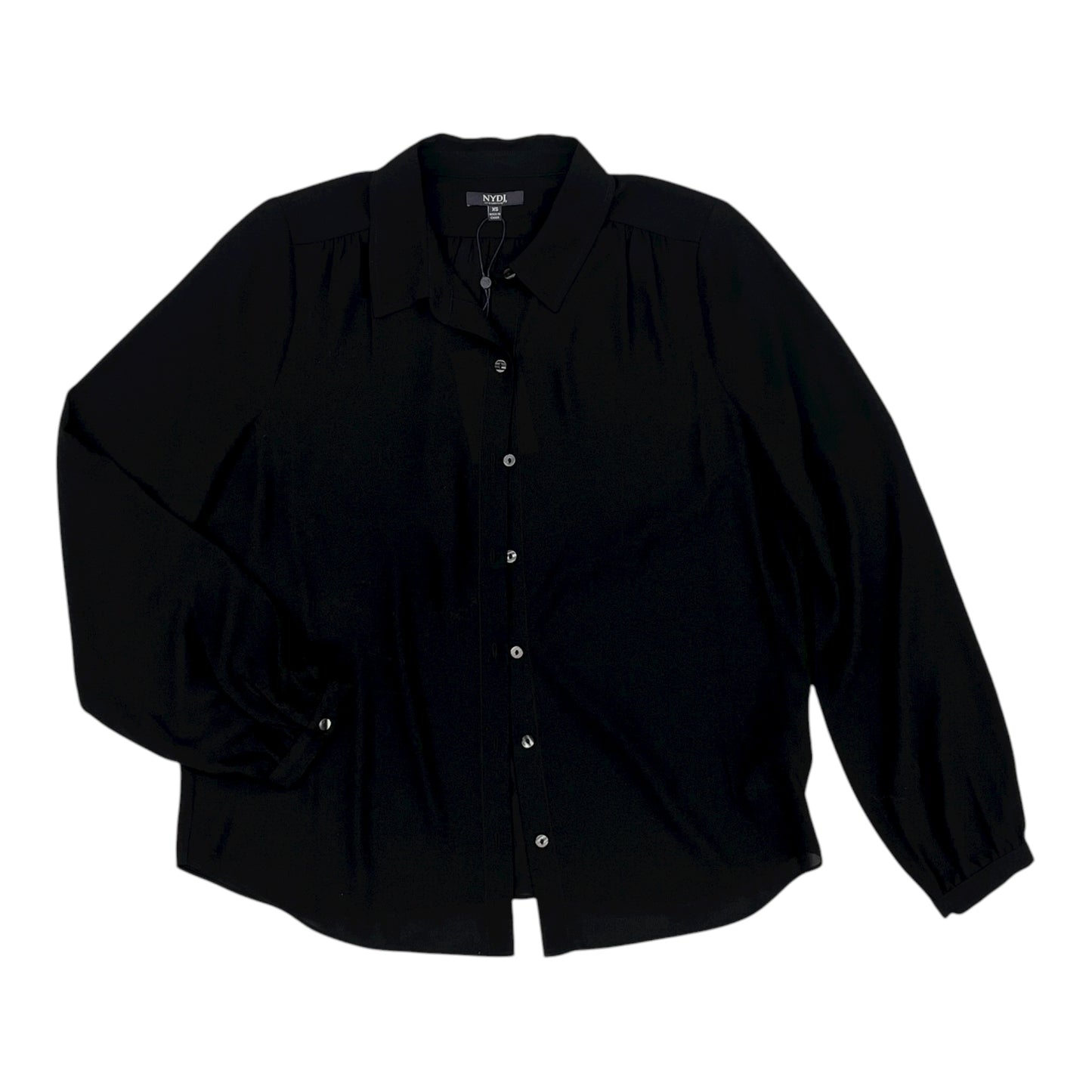 Blouse Ls By Not Your Daughters Jeans In Black, Size:Xs