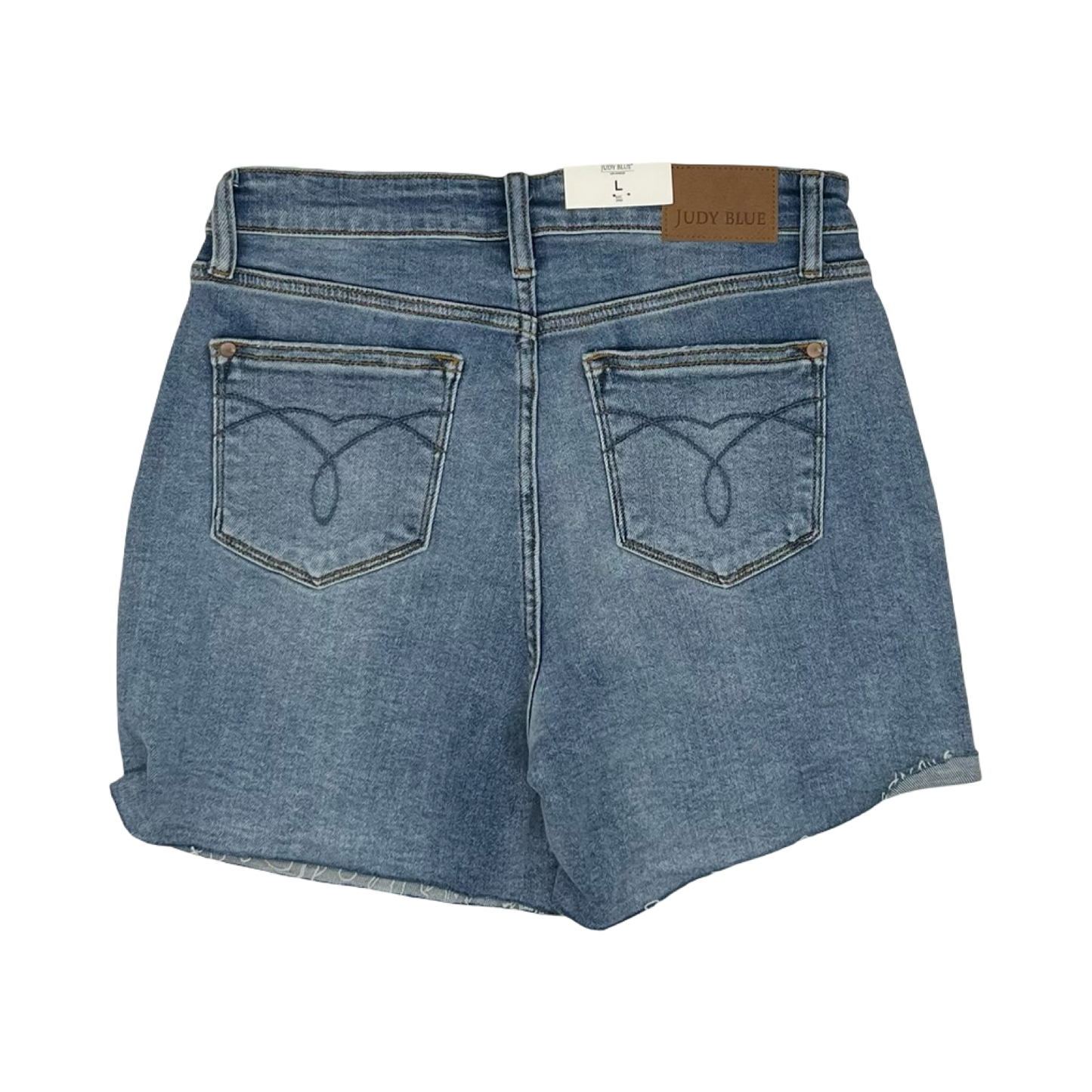 Shorts By Judy Blue In Blue Denim, Size:L