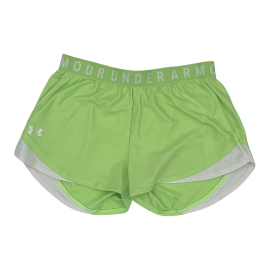 Athletic Shorts By Under Armour In Green, Size:M