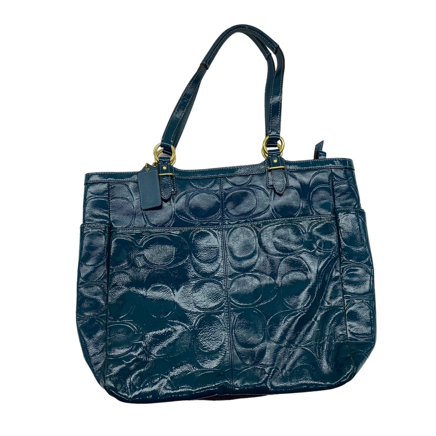 TEAL TOTE DESIGNER by COACH Size:MEDIUM