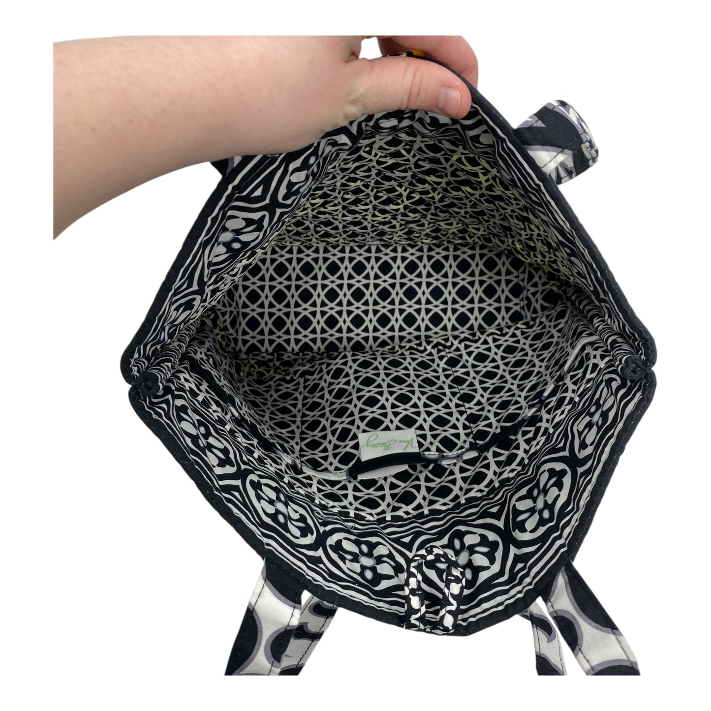 Tote By Vera Bradley In Black & White, Size:Small