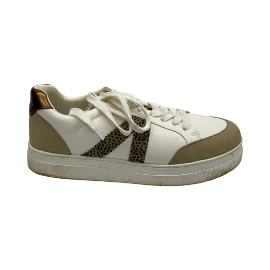 Shoes Sneakers By Mia In Brown & Cream, Size:8.5