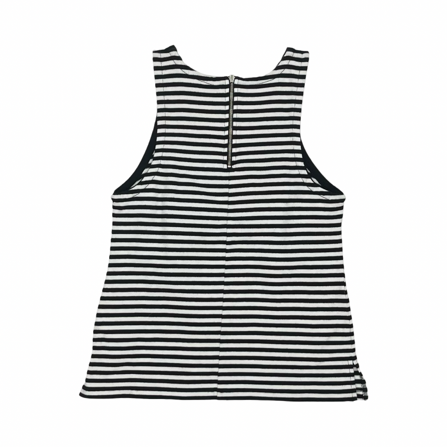 Top Sleeveless By Banana Republic In Black & White, Size:S