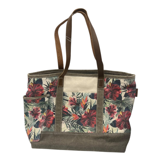 Tote By Clothes Mentor In Brown, Size:Large