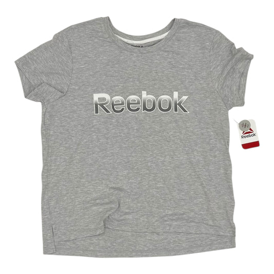 Athletic Top Ss By Reebok In Grey, Size:L