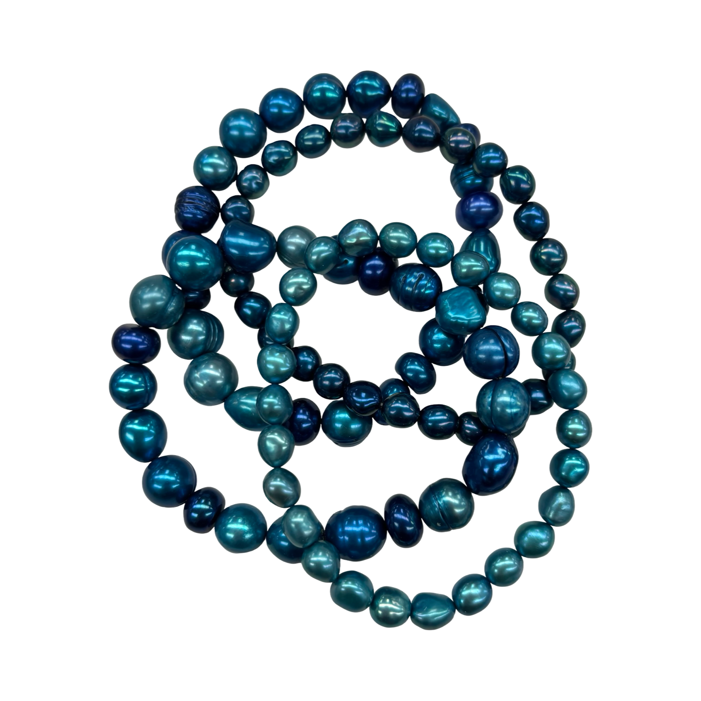 Bracelet Beaded By Cmc In Blue, Size:04 Piece Set