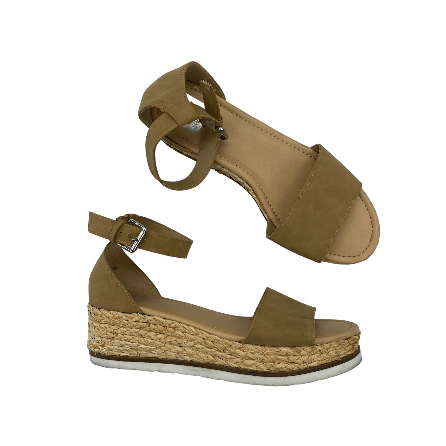 TAN SANDALS HEELS WEDGE by DOLCE VITA Size:10